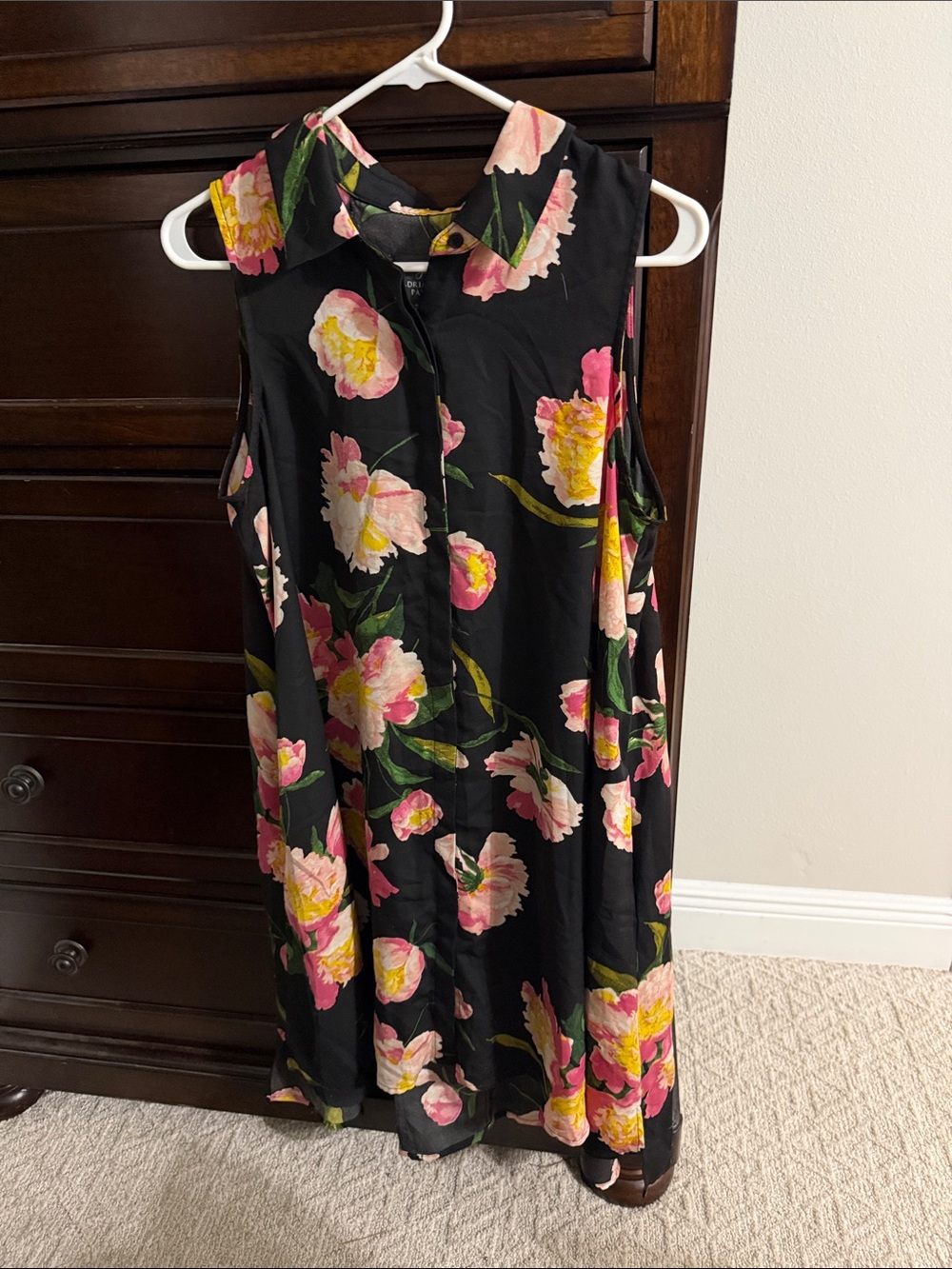 Adrianna Papell Floral Shirt Dress
